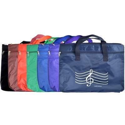 Treble Clef Briefcase Bag / Single Zipper Waterproof Nylon Bag