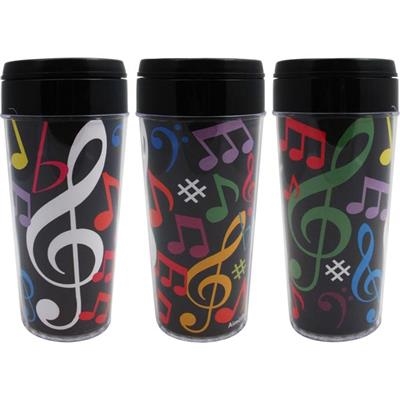MULTI NOTE TRAVEL TUMBLER 16 OZ 