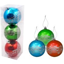 SET OF 3 ORNAMENTS W/ SILVER NOTES
