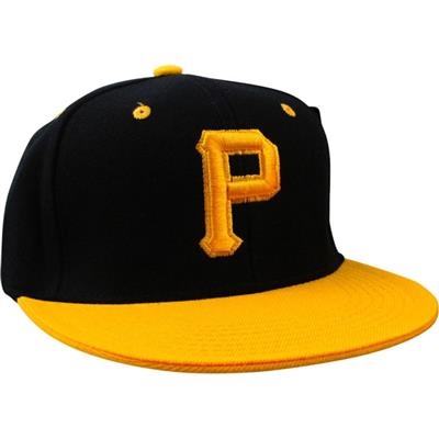 PIRATES BLACK & YELLOW FLAT BRIM HAT