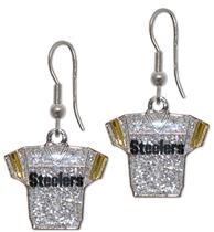 Pittsburgh Steelers Glitter Jersey Earrings Pittsburgh Steelers Glitter Jersey Earrings