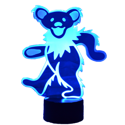 Dancing Bear 3D LED Lamp / Color Changing Base