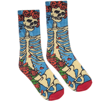 Skeleton & Rose Sublimation Sock / Unisex 6-12 GDSO1