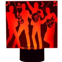 BEATLES WITH GUITARS 3D LED LAMP