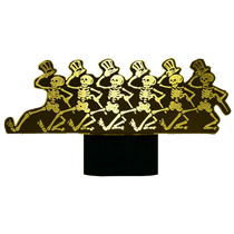 Dancing Skeleton 3D LED Lamp / Color Changing Base GDLM3