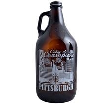 PITTSBURGH SKYLINE CITY OF CHAMPS GROWLER 64 oz