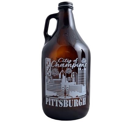 PITTSBURGH SKYLINE CITY OF CHAMPS GROWLER 64 oz