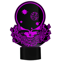 Steal Your Face & Roses 3D LED Lamp / Color Changing Base GDLM1