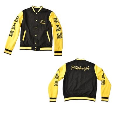 PITTSBURGH VARSITY JACKET WITH CHAMPIONSHIP DATES