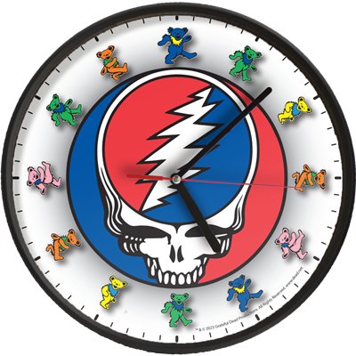 Steal Your Face with Dancing Bears 10" Analog Wall Clock