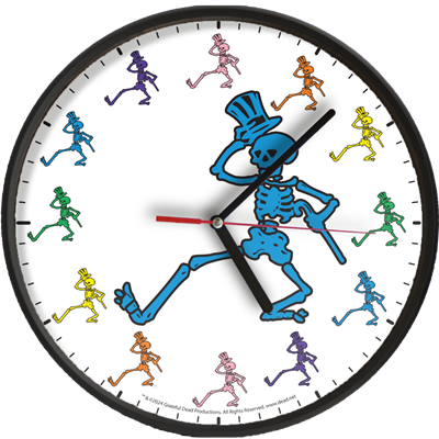 Dancing Skeleton 10" Analog Wall Clock