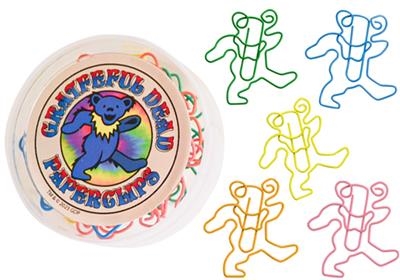 Dancing Bear Paper Clips / 15 pc. set / Assorted Colors