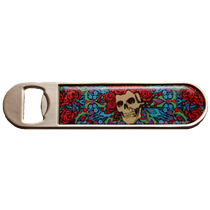 Skull & Roses Magnetic Bottle Opener / 7" or 5" GDBO7-GDBO5