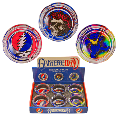Ashtray Display Set of 6 / 3.25" Glass Ashtrays