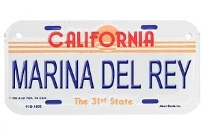 Marina Del Rey Bike Plate