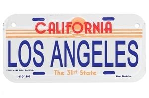 Los Angeles Bike Plate
