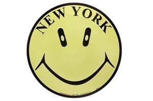 NY Smiley Circular Sign