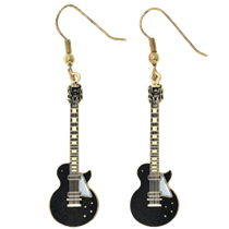 Electric Guitar Dangle Earrings / Black E1