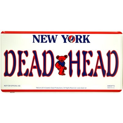 New York Dead Head License Plate