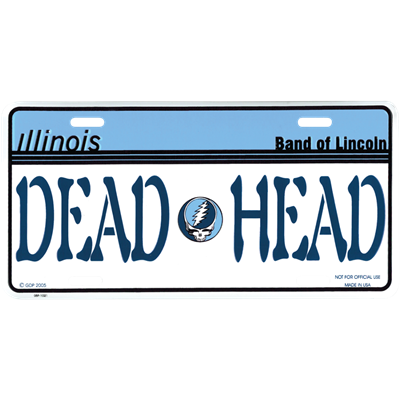 Illinois Dead Head License Plate