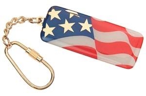 American Flag Keychain