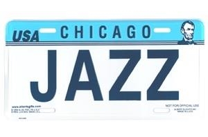 Chicago Jazz License Plate