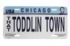 That Toddlin Town License Plate
