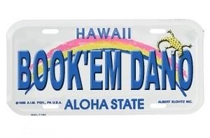 Book'em Dano License Plate