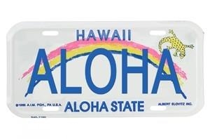 Aloha License Plate