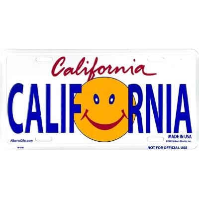 L PLT CALIFORNIA W/SMILEY