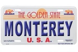Monterey License Plate
