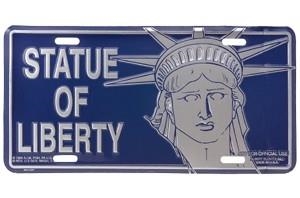 Statue of Liberty License Plate