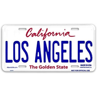 Los Angeles Licene Plate