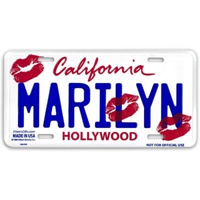 Marilyn License Plate