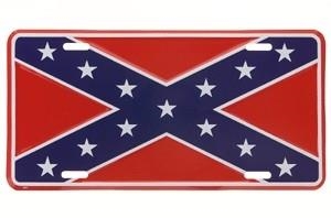 Confederate Flag License Plate