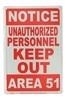 Unauthorized Personnel Metal Sign