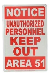 Unauthorized Personnel Metal Sign