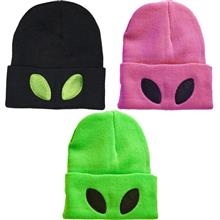 Alien Eyed Winter Beanie - Assorted Colors