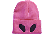 WINTER HAT ALIEN EYES PINK