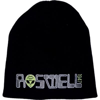 Roswell Alien Head 1947 Beanie - Black