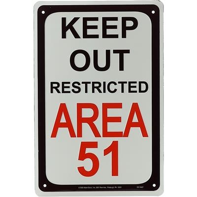 Area 51 Metal Sign